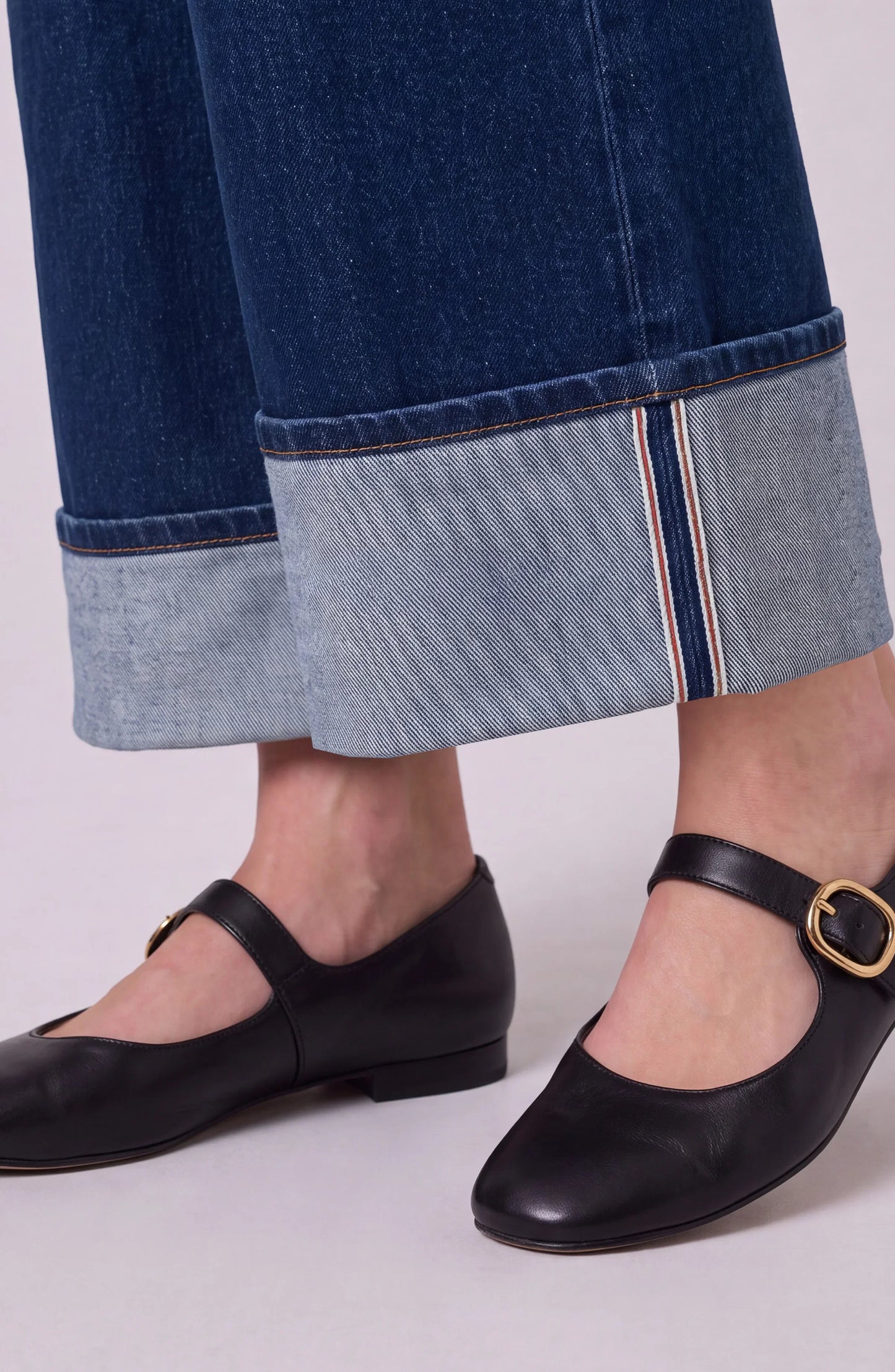 SELVEDGE MORGAN CUFFED WIDE LEG