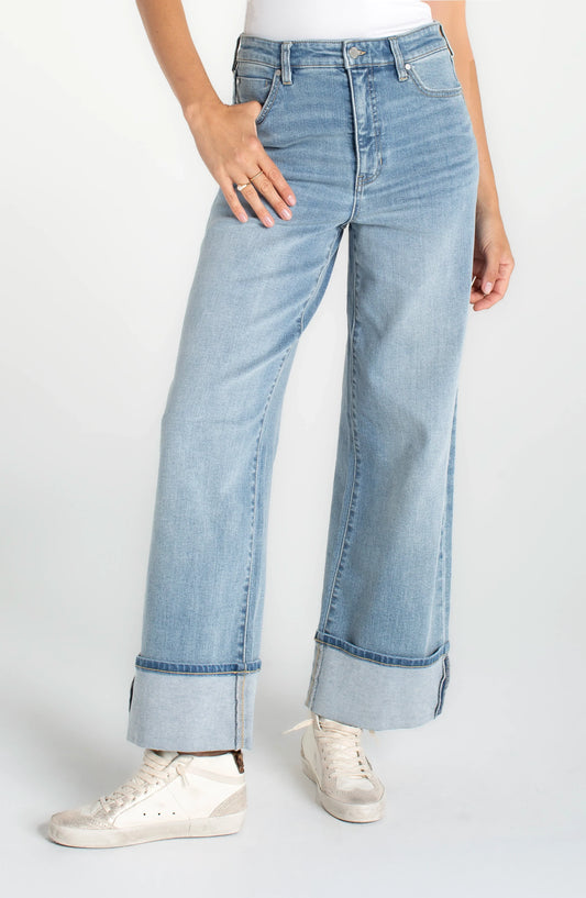 MORGAN HIGH RISE CUFFED WIDE LEG