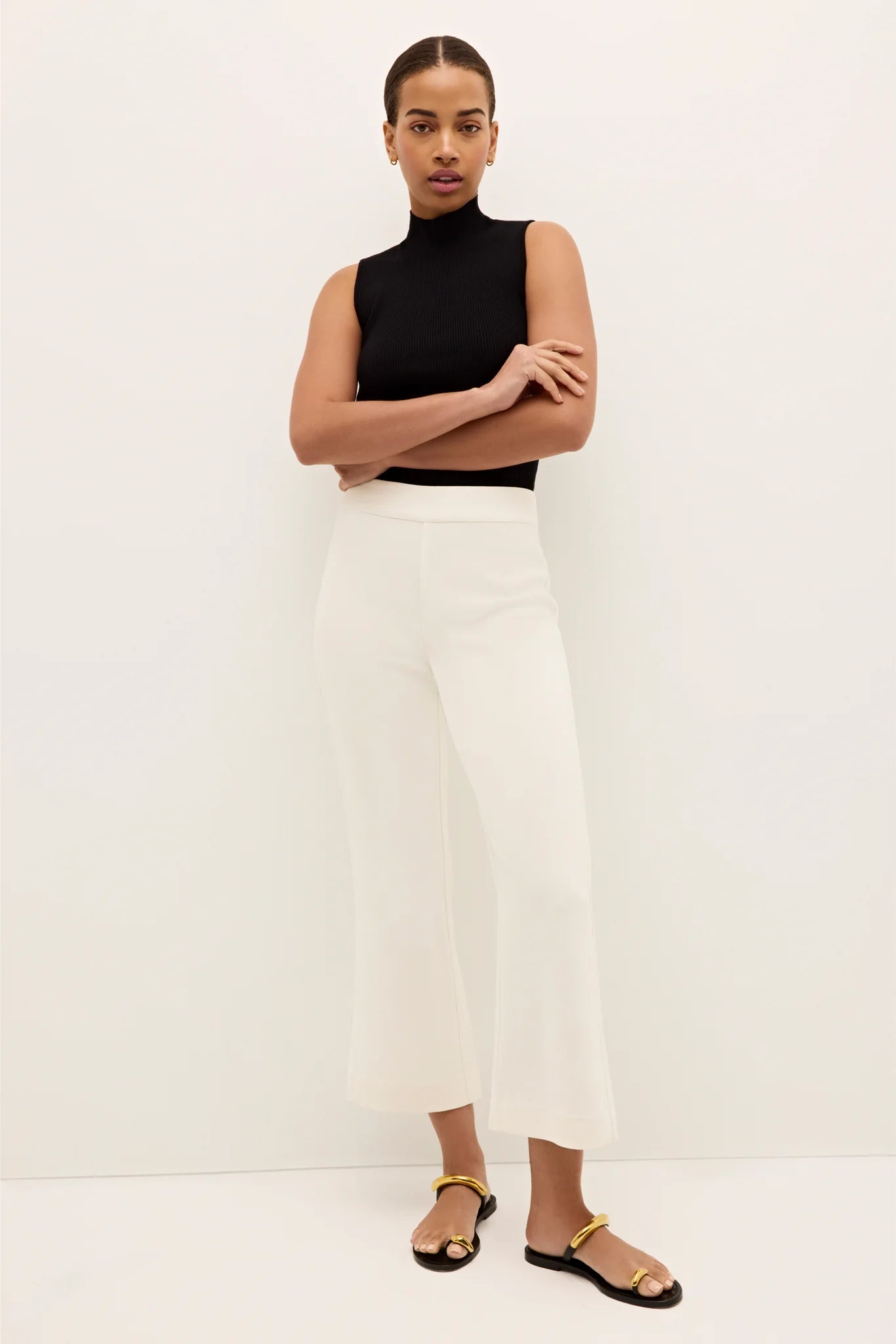 MIA CROP PANT - BONE