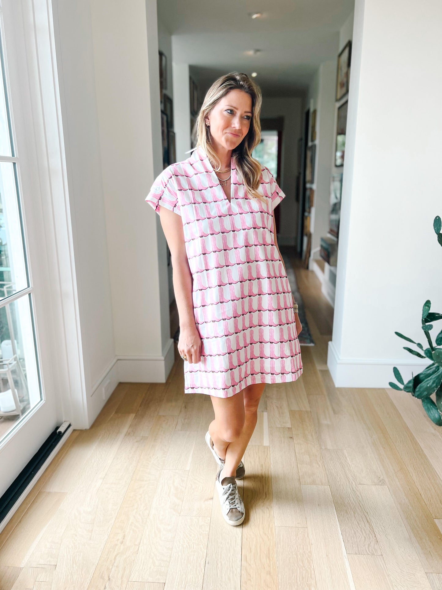 NANCY DRESS - PINK BOOT