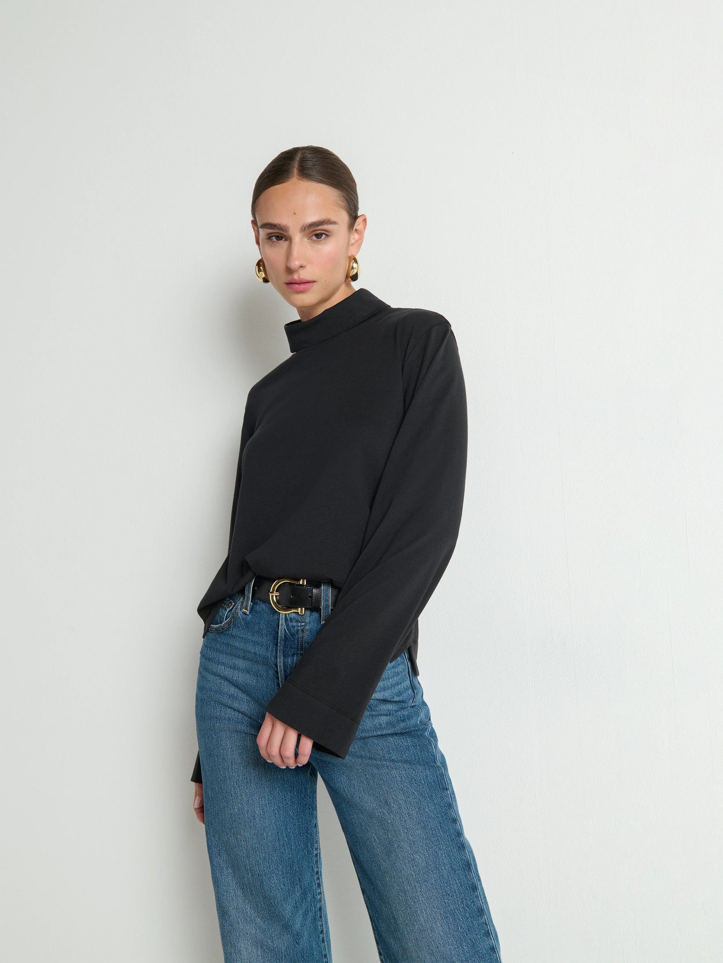 NEO MOCK NECK - JET BLACK