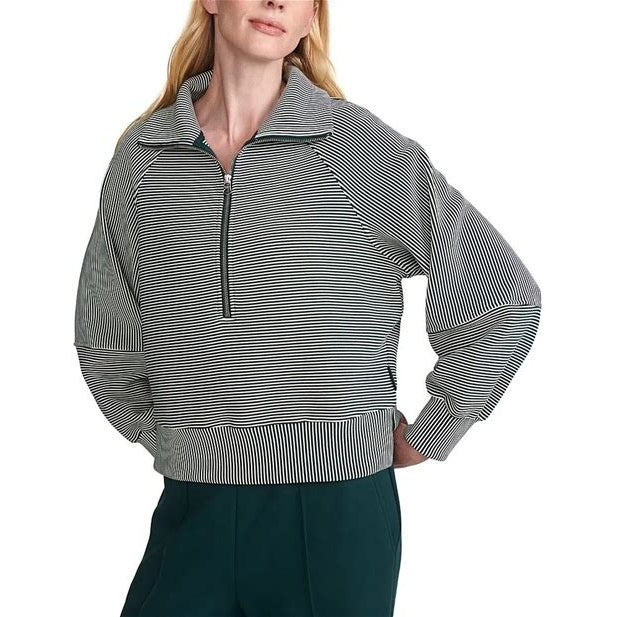 MILANO HALF ZIP SWEATSHIRT- PINE/PRISTINE