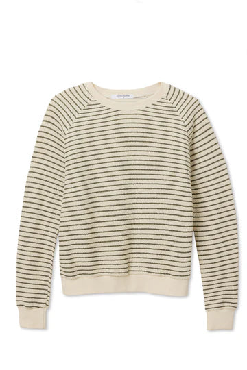 ALEXI SWEATSHIRT -GREEN STRIPE