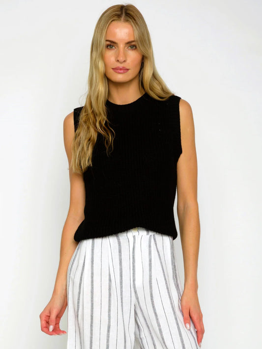 Britt Shell Sweater - Black
