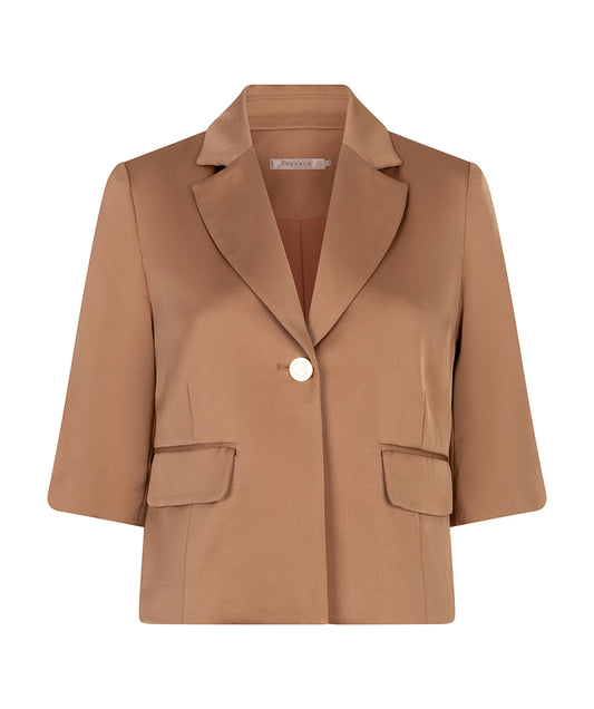 CROPPED BLAZER - SAND