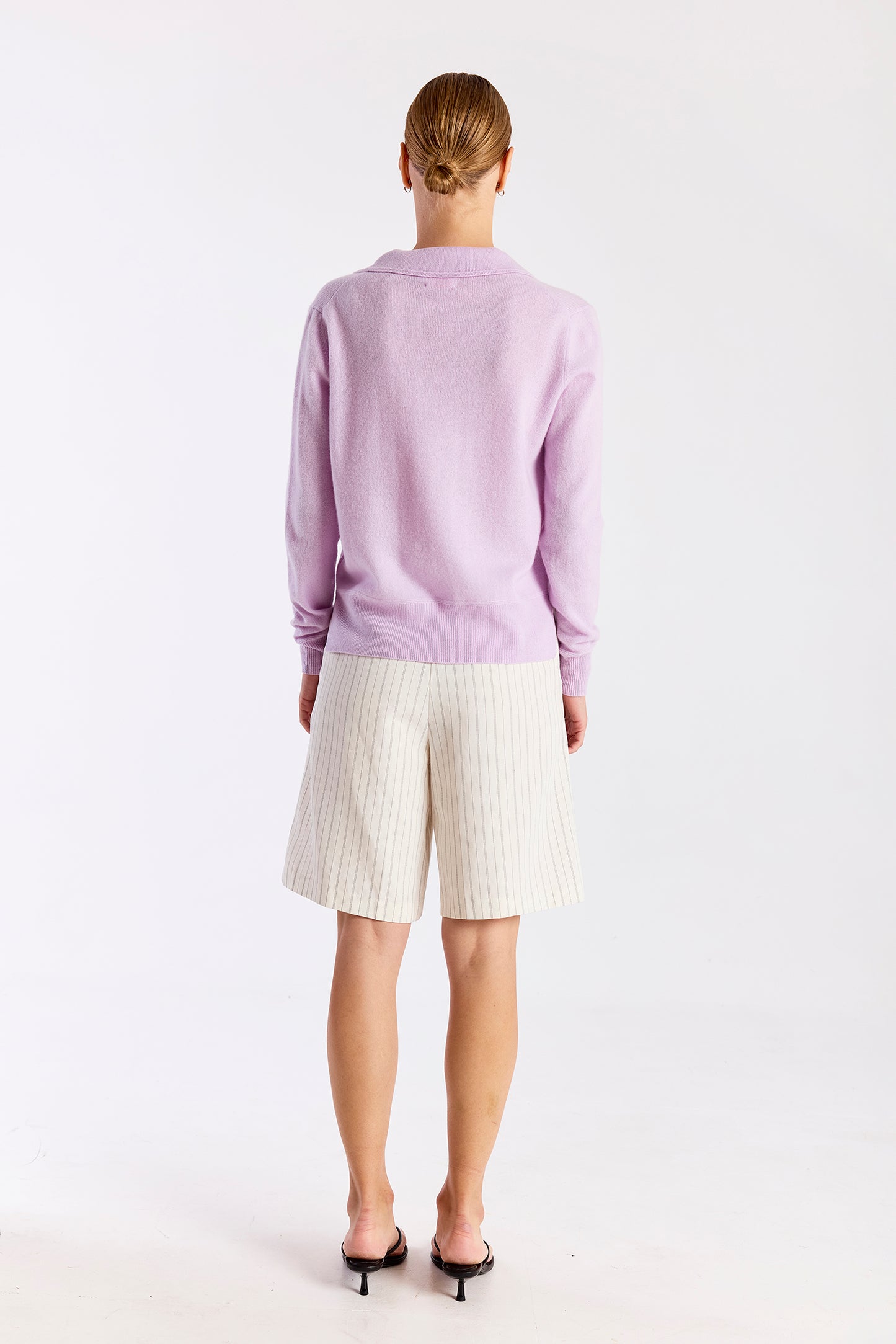 COLLARED SWEATER - LAVENDER