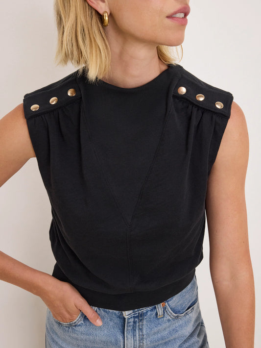 TILLIE TOP- BLACK