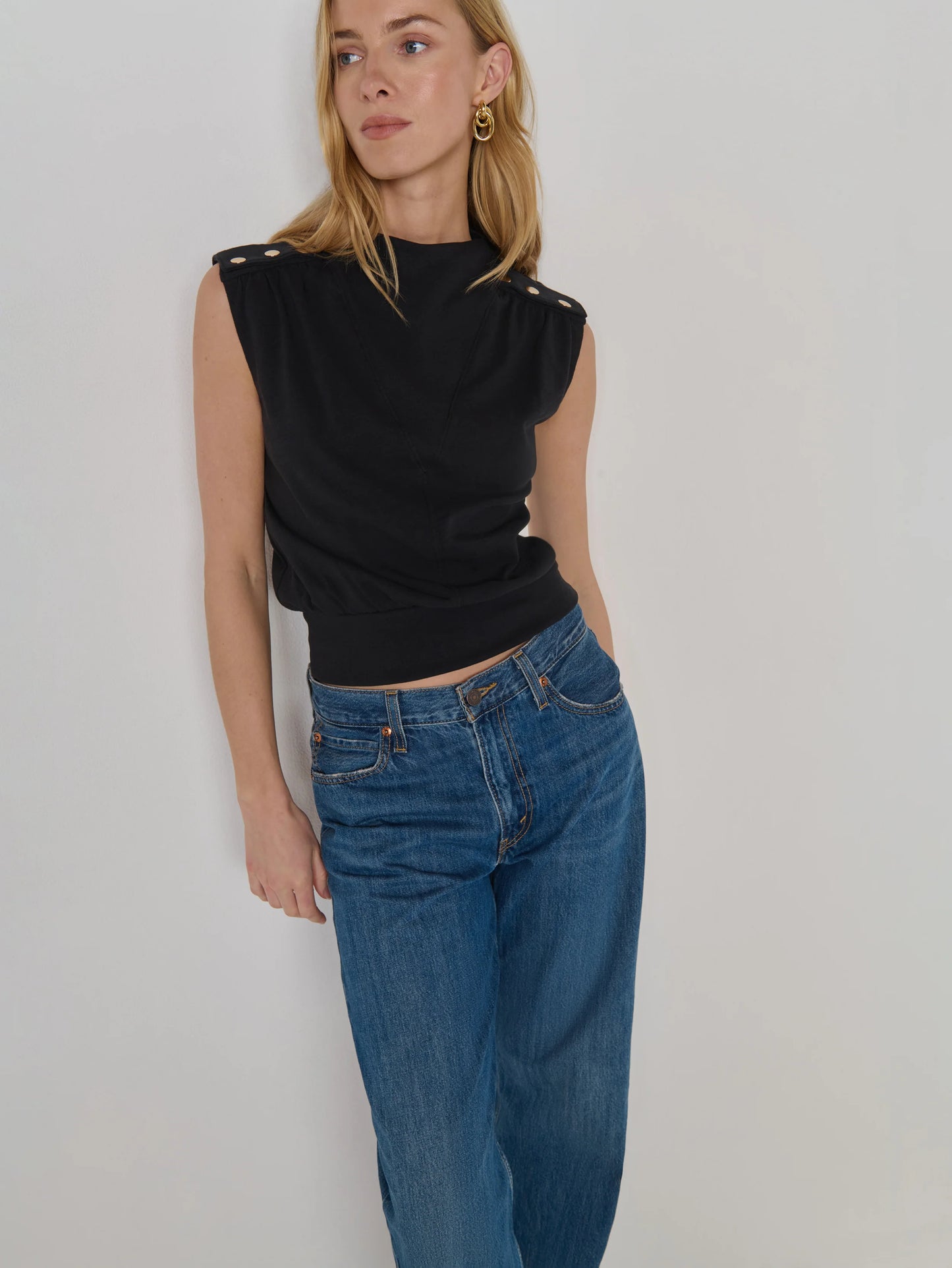 TILLIE TOP- BLACK