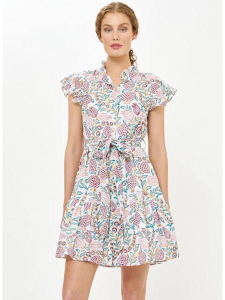 RUFFLE COLLAR BUTTON MINI