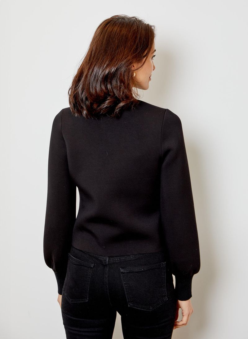 SCUBA SWEATSHIRT WITH BOW DETAIL