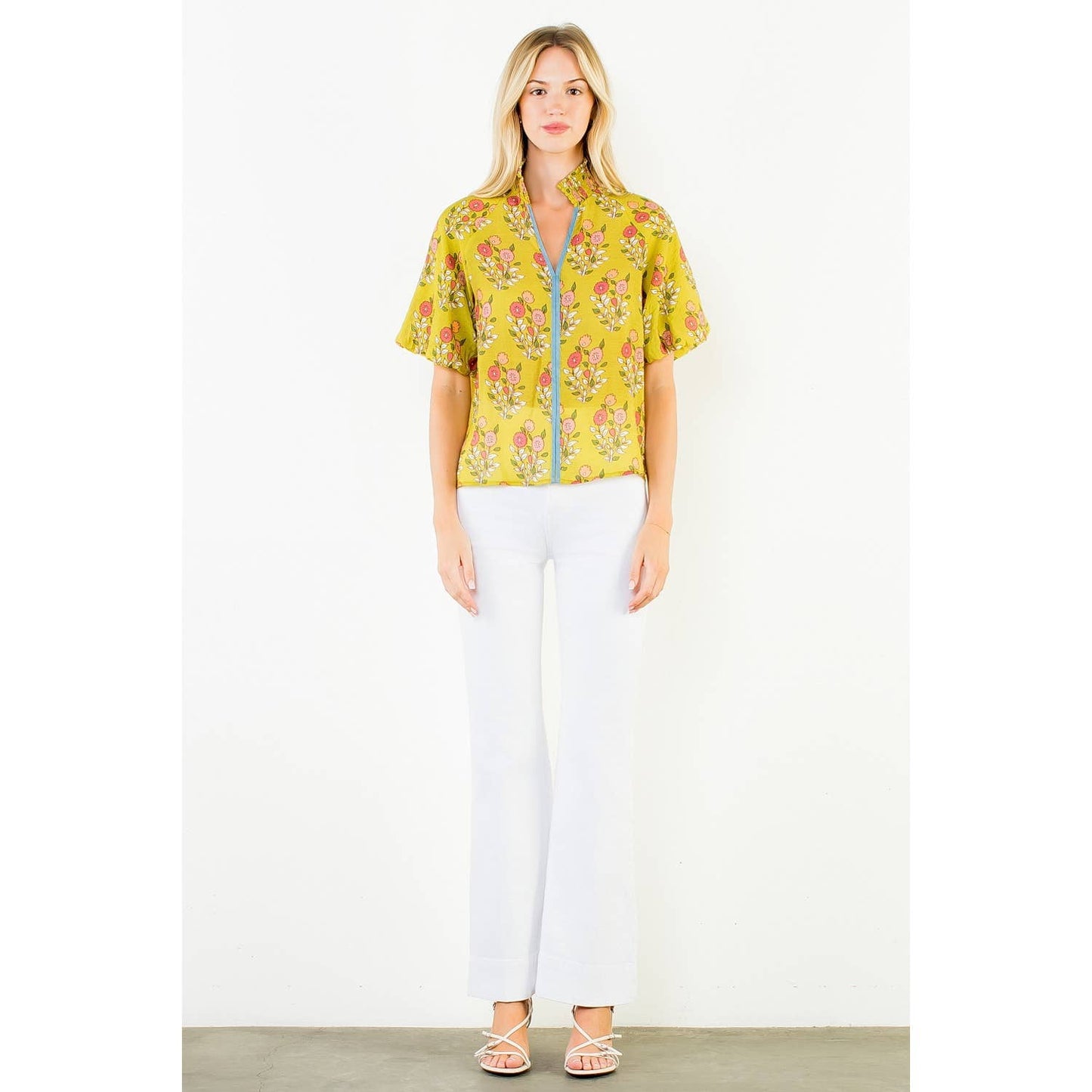 Floral Top - Yellow