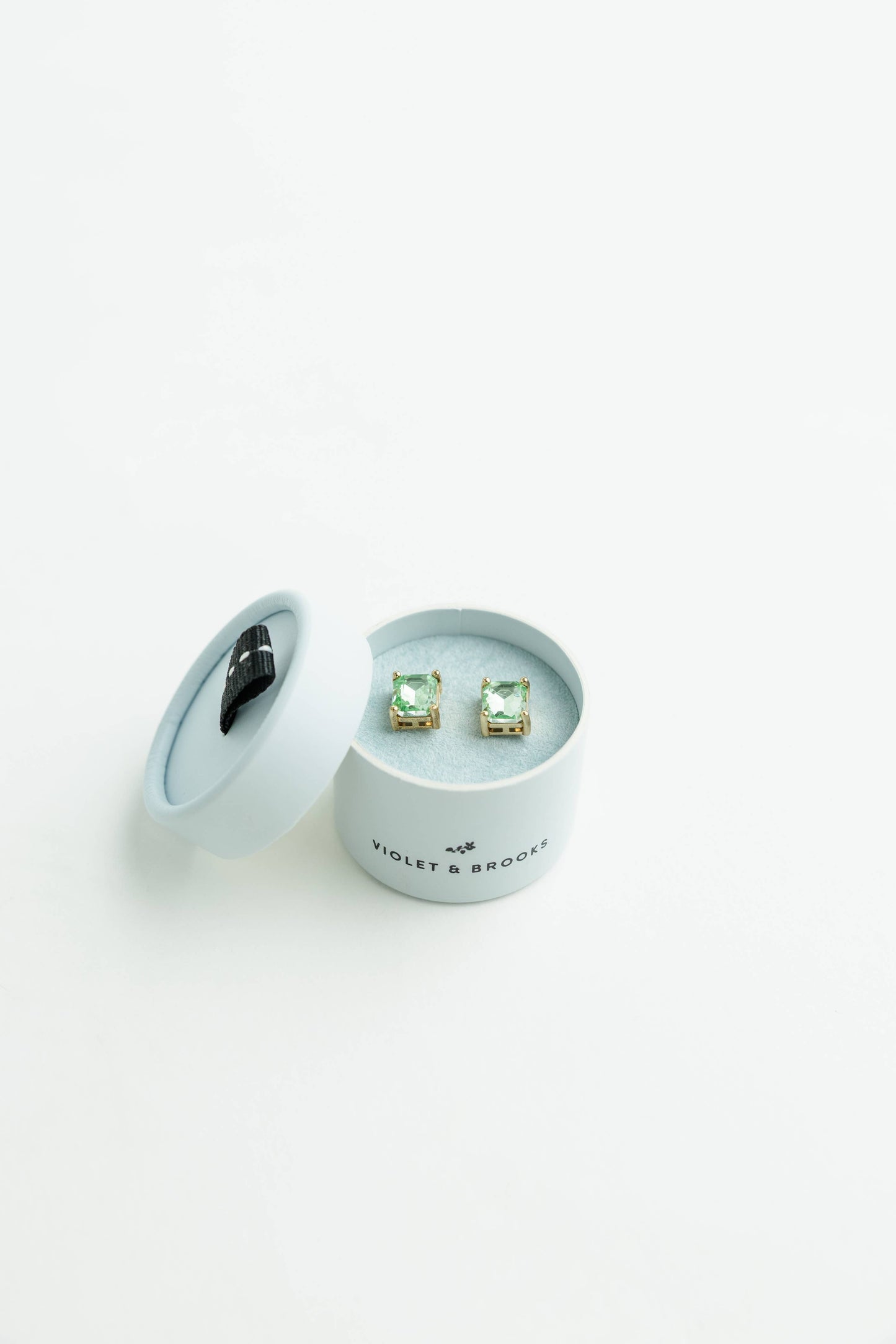 Crystal Powder Boxed Earring