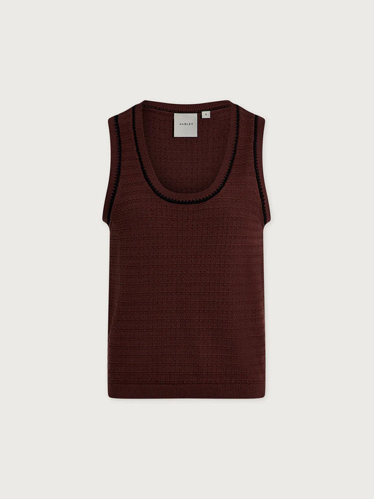 GIDEON KNIT TANK- IRONWOOD