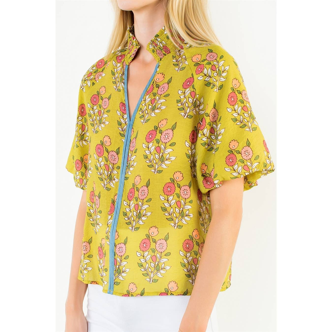 Floral Top - Yellow