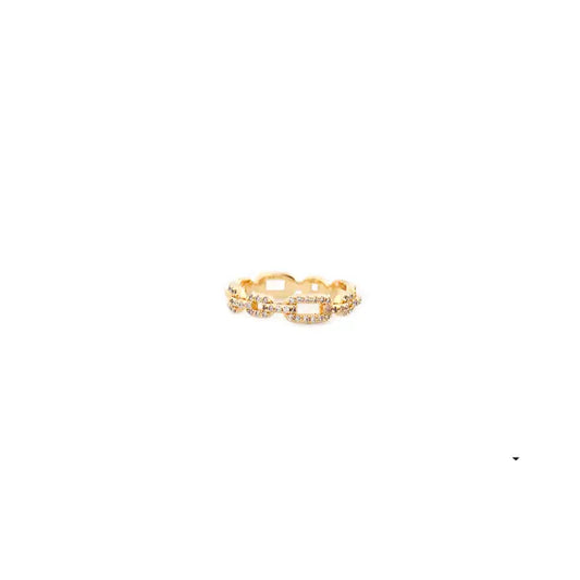 PAVE CZ LINK RING
