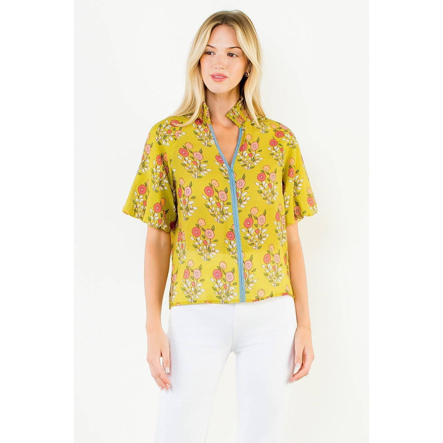 Floral Top - Yellow