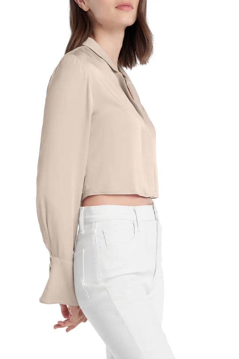 CROPPED LILY TOP - DUSTY PINK