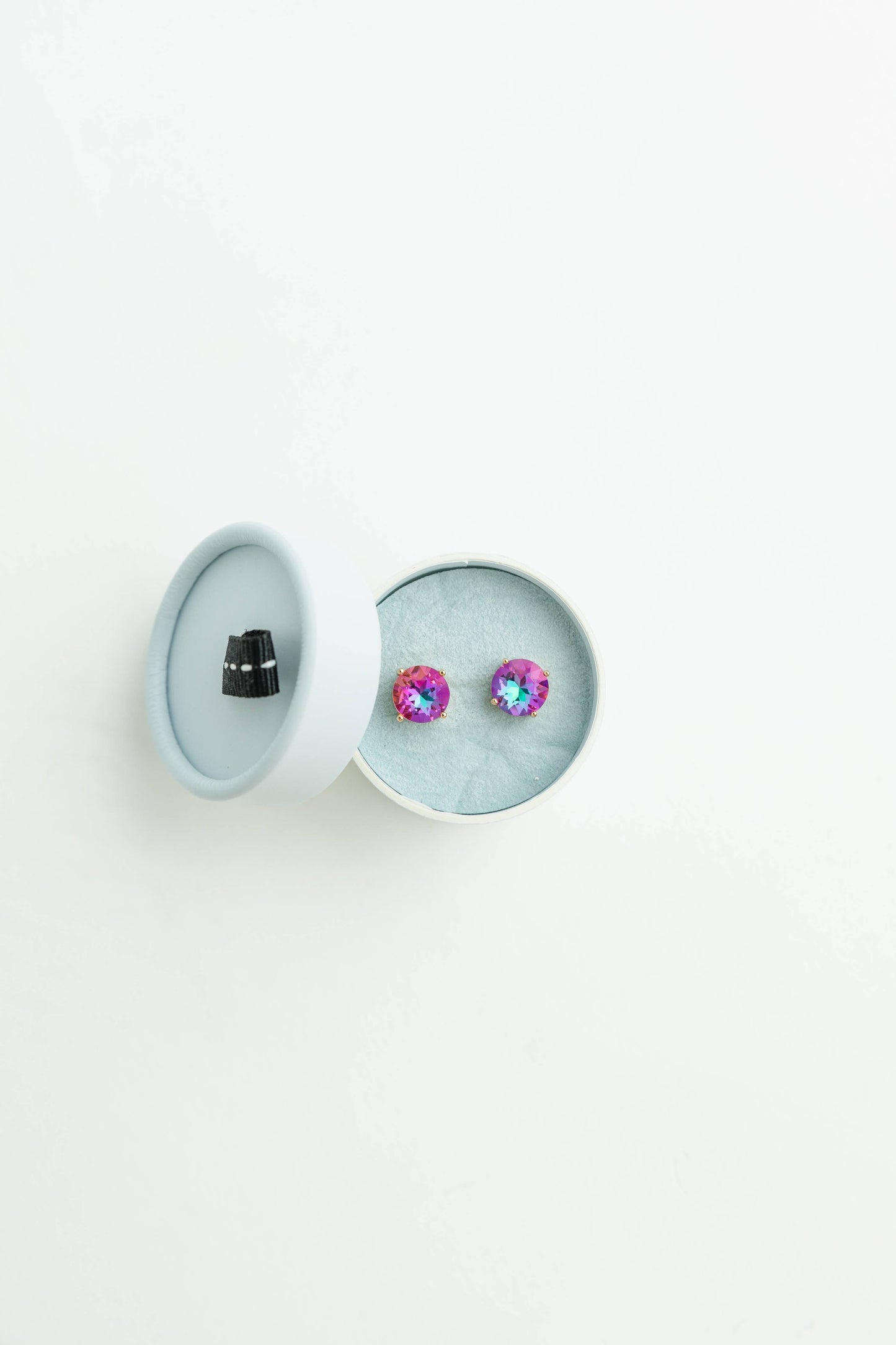Crystal Powder Boxed Earring