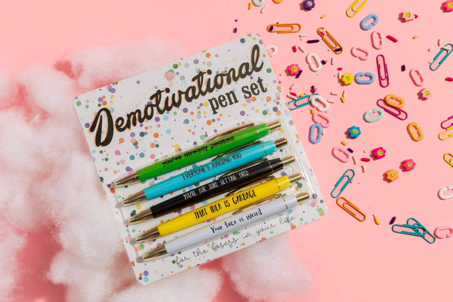 Demotivational Pen Set (funny, gifts, pens, mothers day)