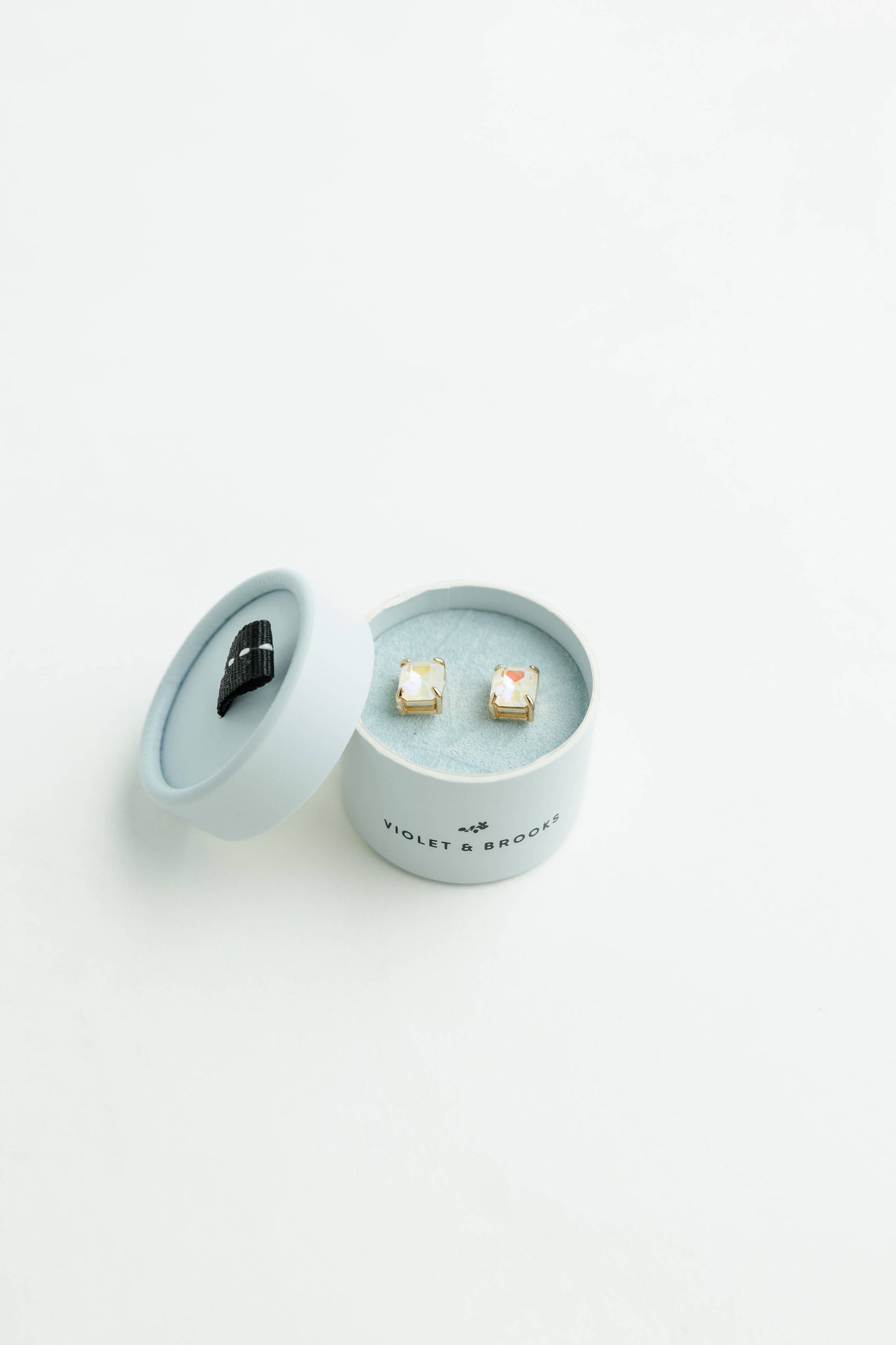 Crystal Powder Boxed Earring