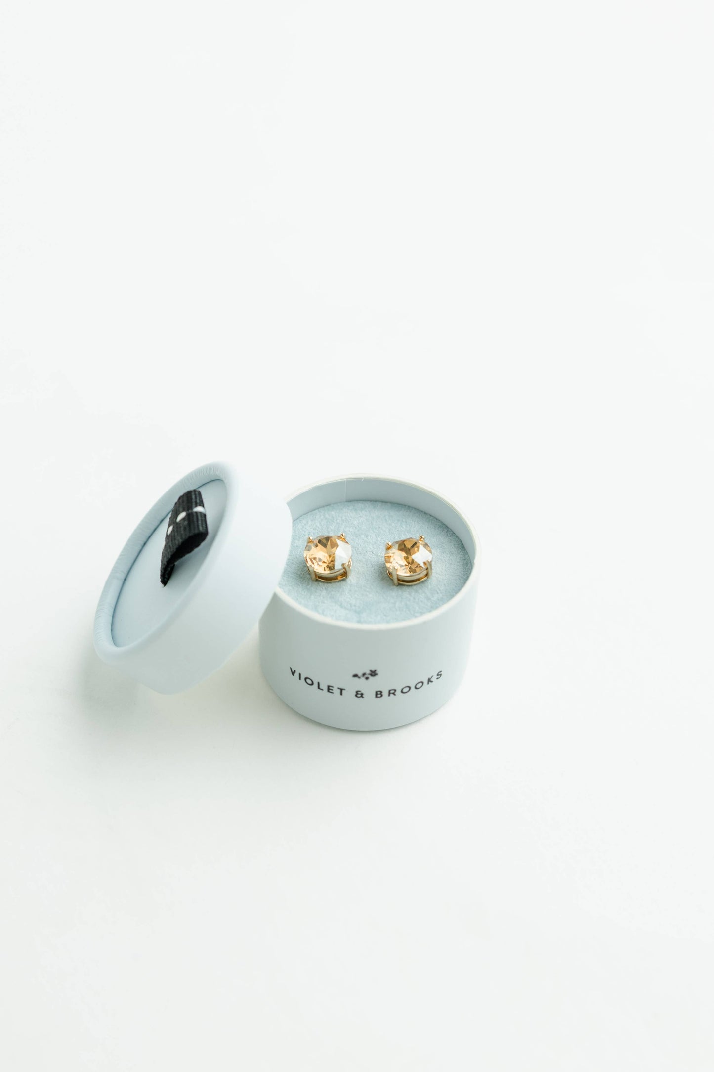 Crystal Powder Boxed Earring