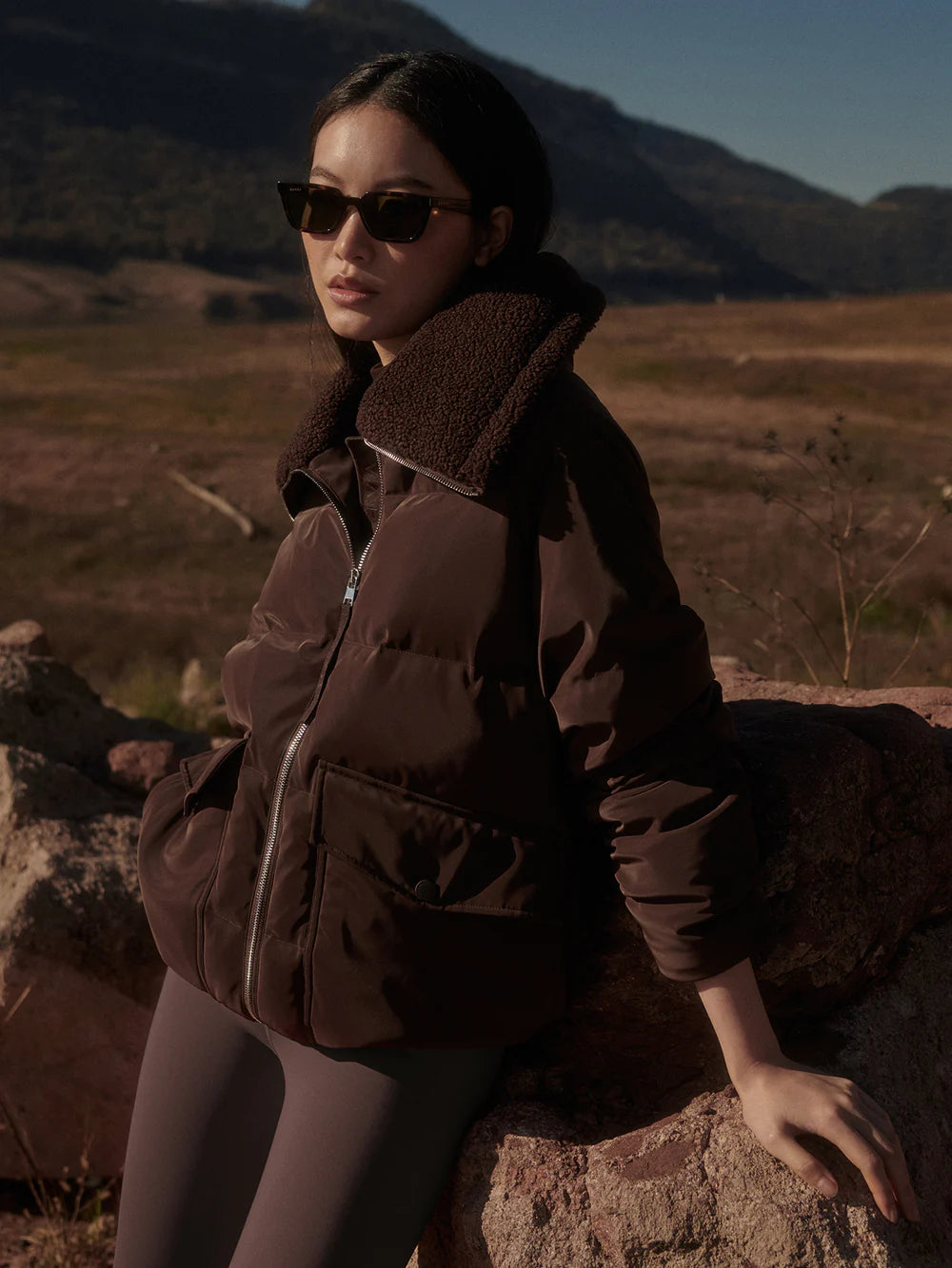 ROSEVILLE DOWN JACKET - COFFEE BEAN