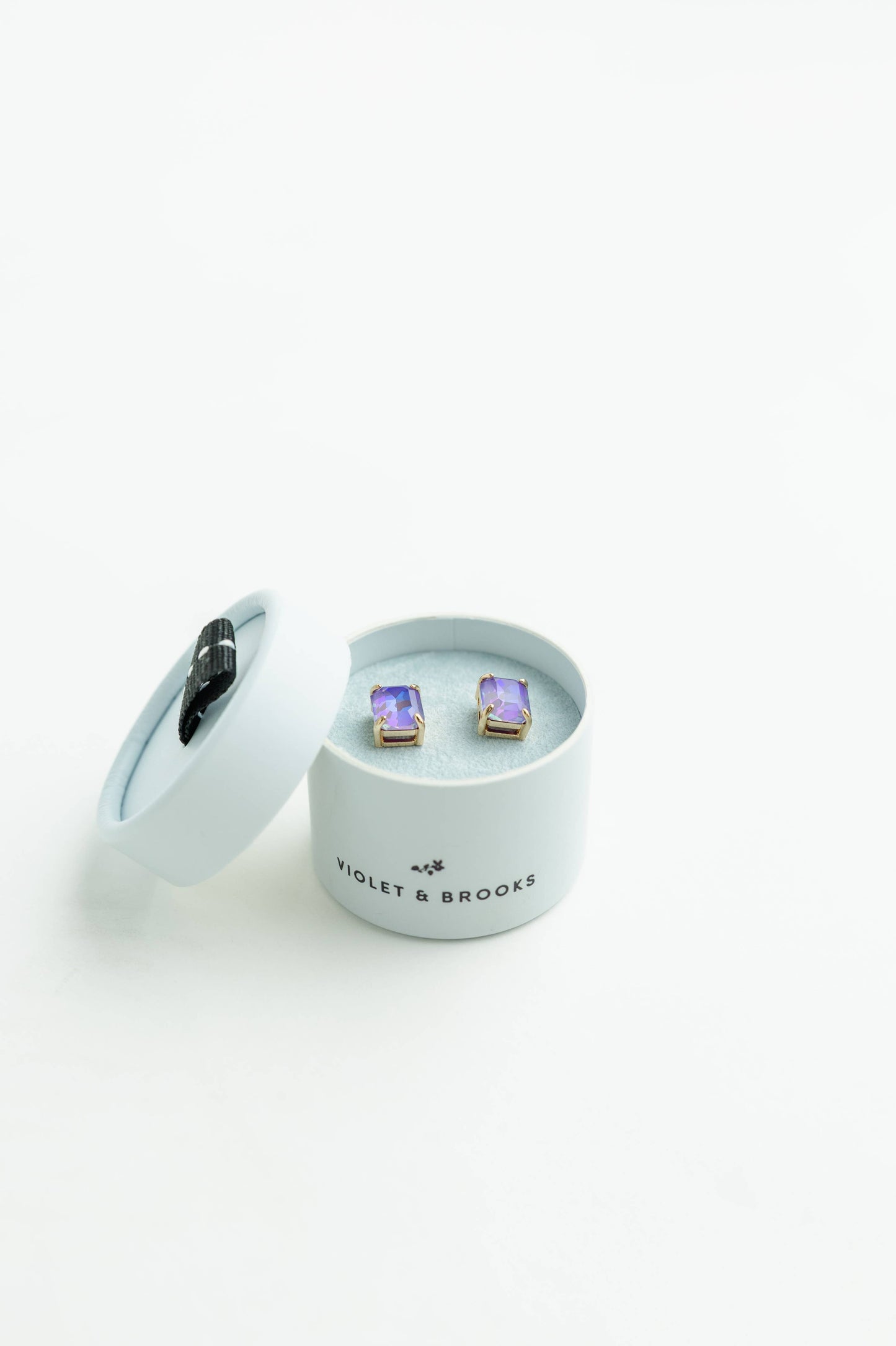 Crystal Powder Boxed Earring