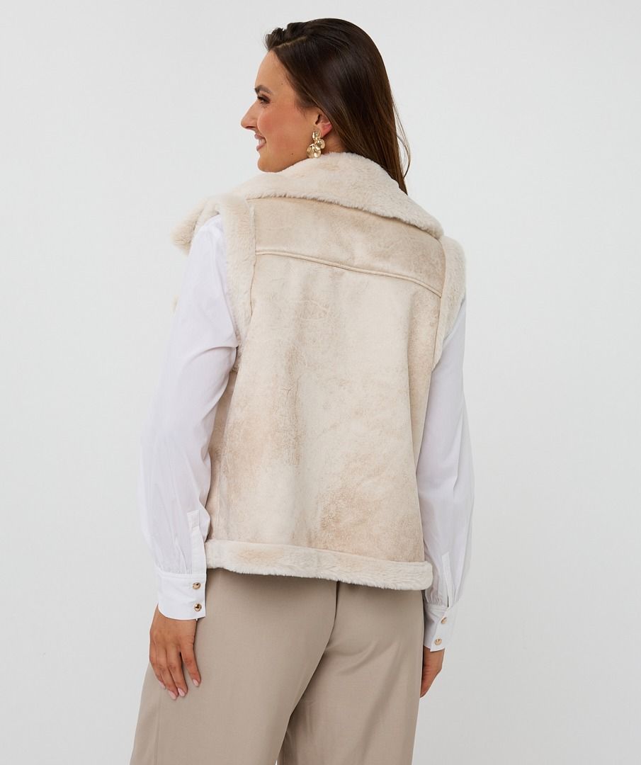 FAUX FUR VEST