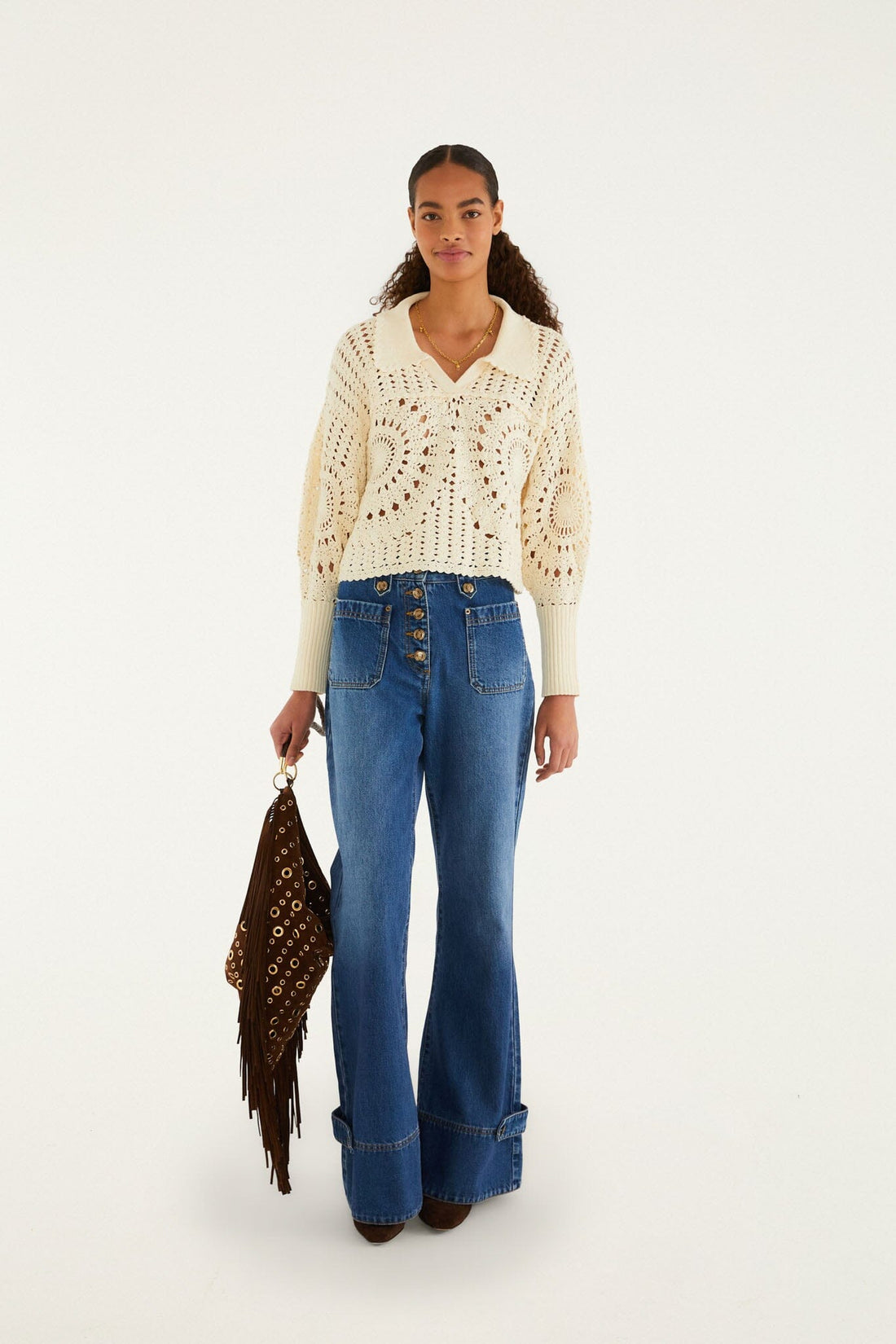 POLO CROCHET SWEATER