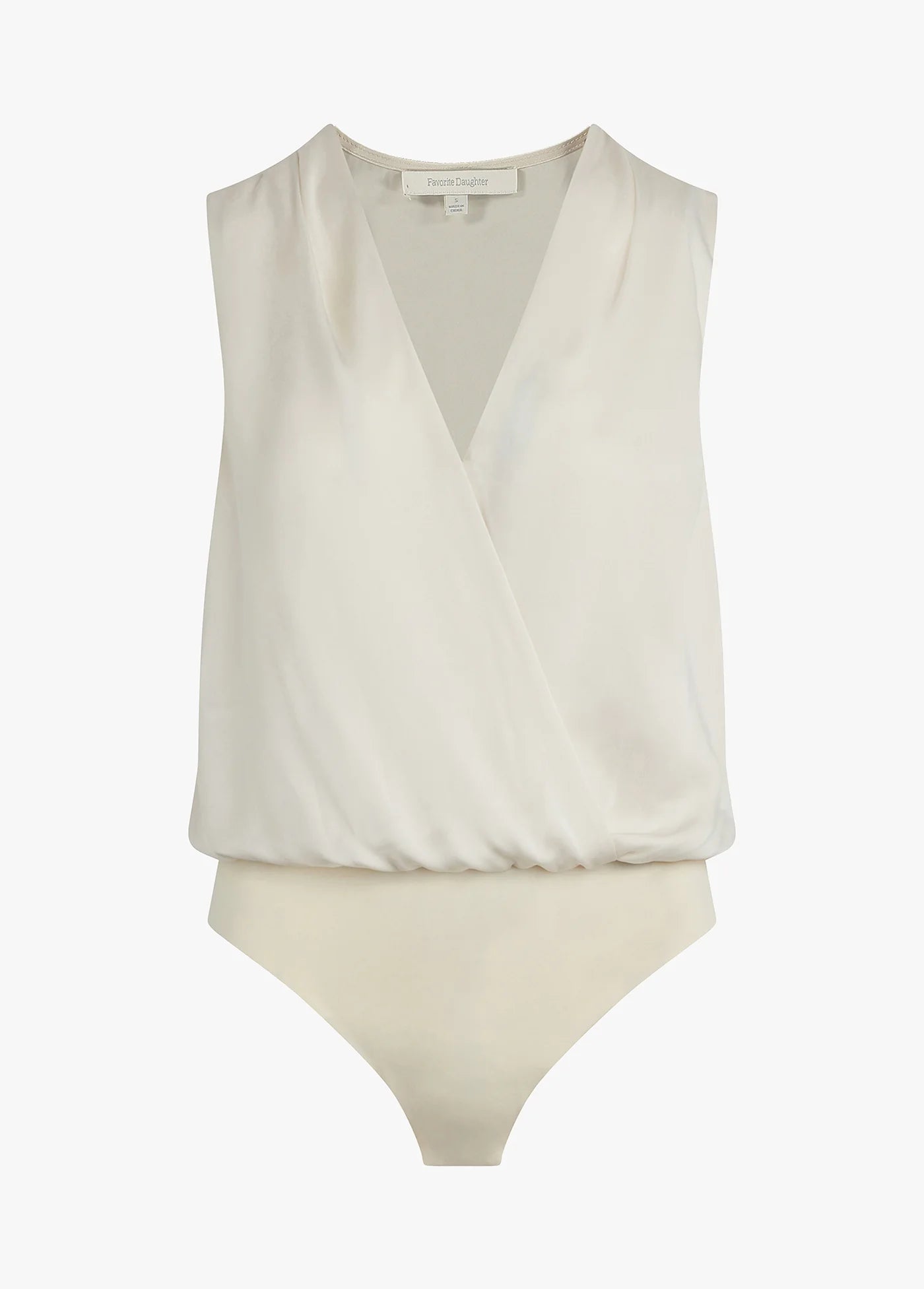 THE SLEEVELESS DATE BLOUSE (BODYSUIT) - IVORY