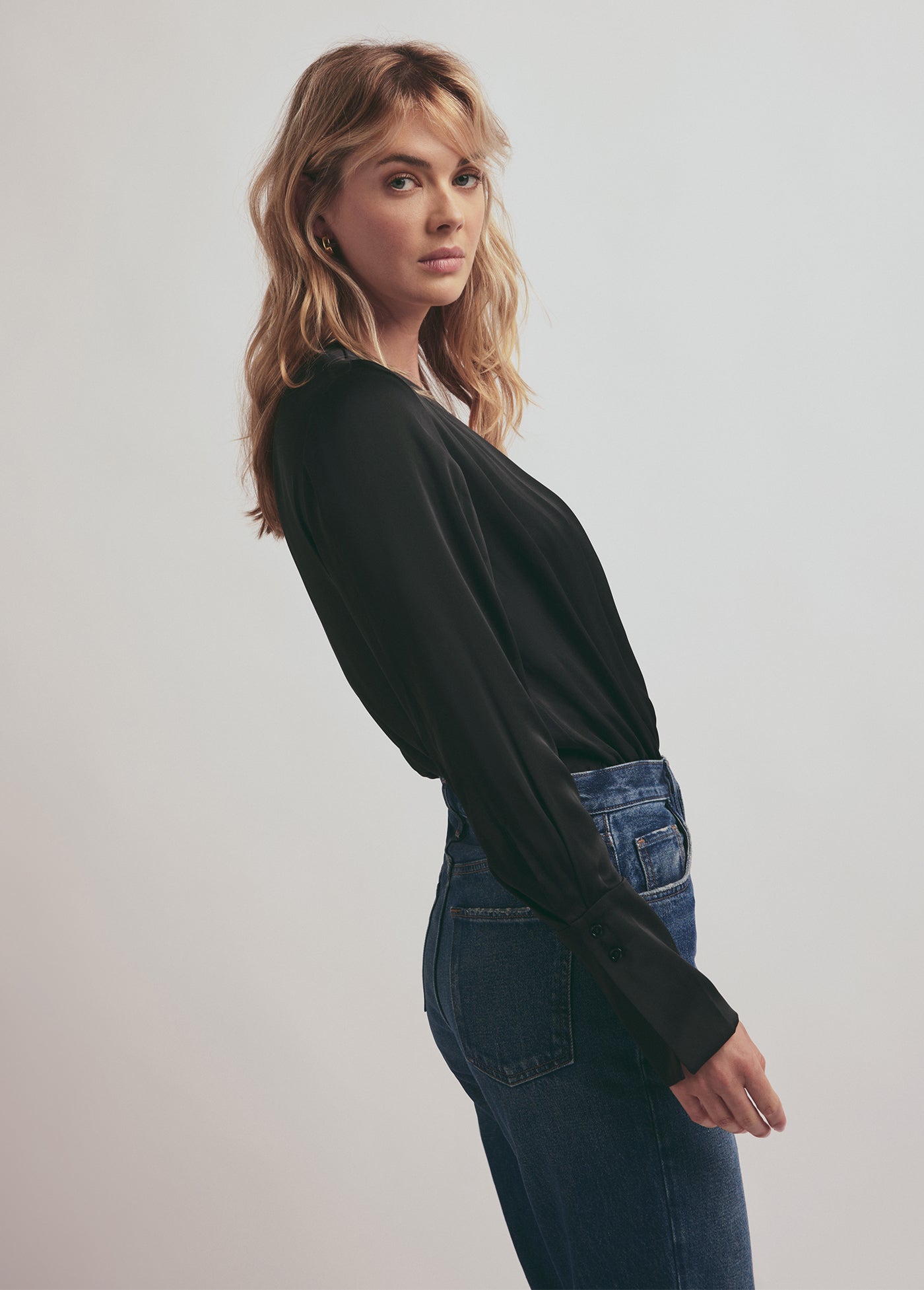 BLACK THE DATE BLOUSE