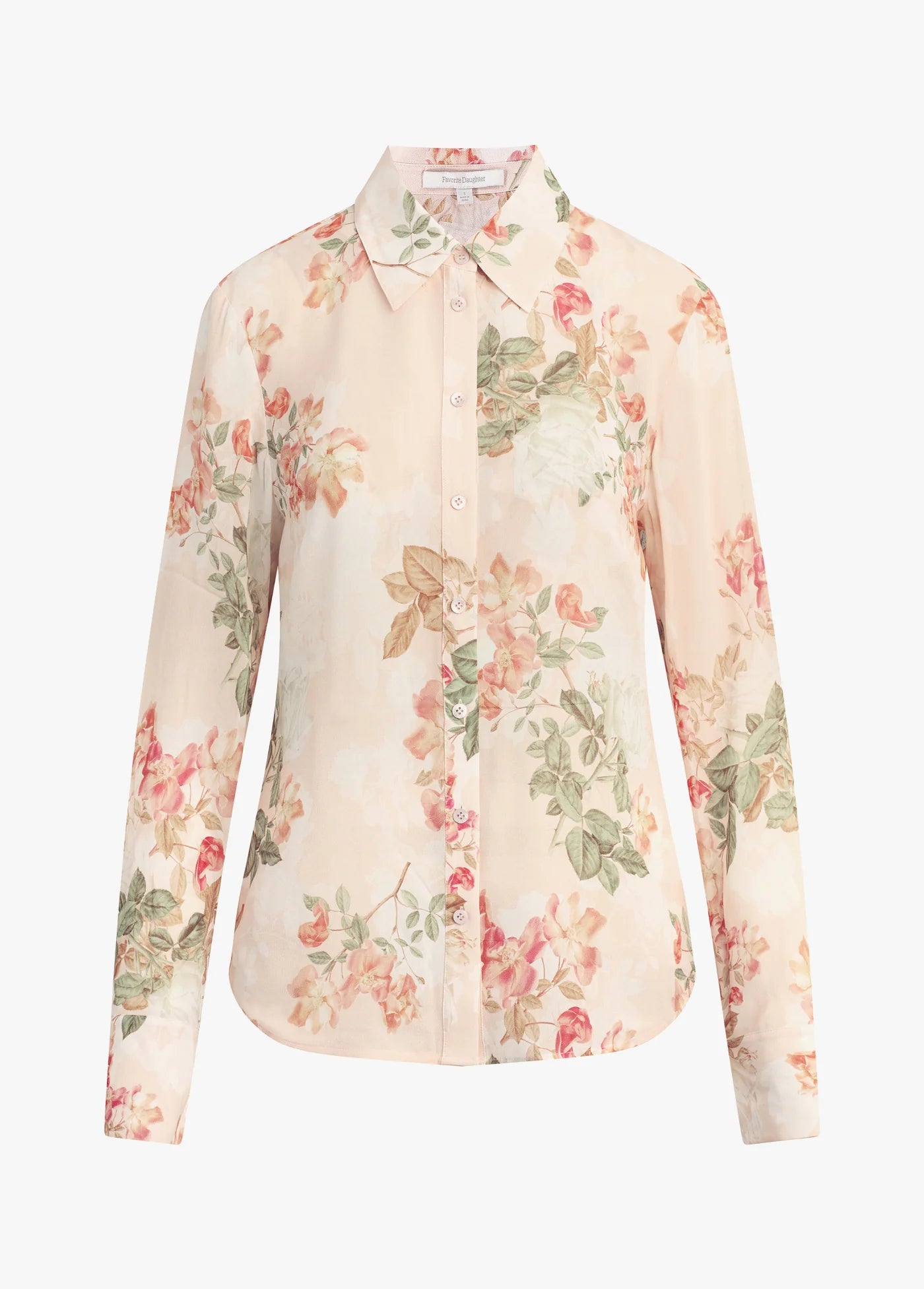 THE BAILEY BLOUSE - LIGHT PEACH ROSE