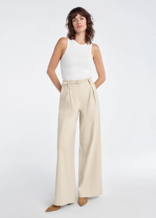 THE MIRANDA LINEN PANT - LIGHT KHAKI