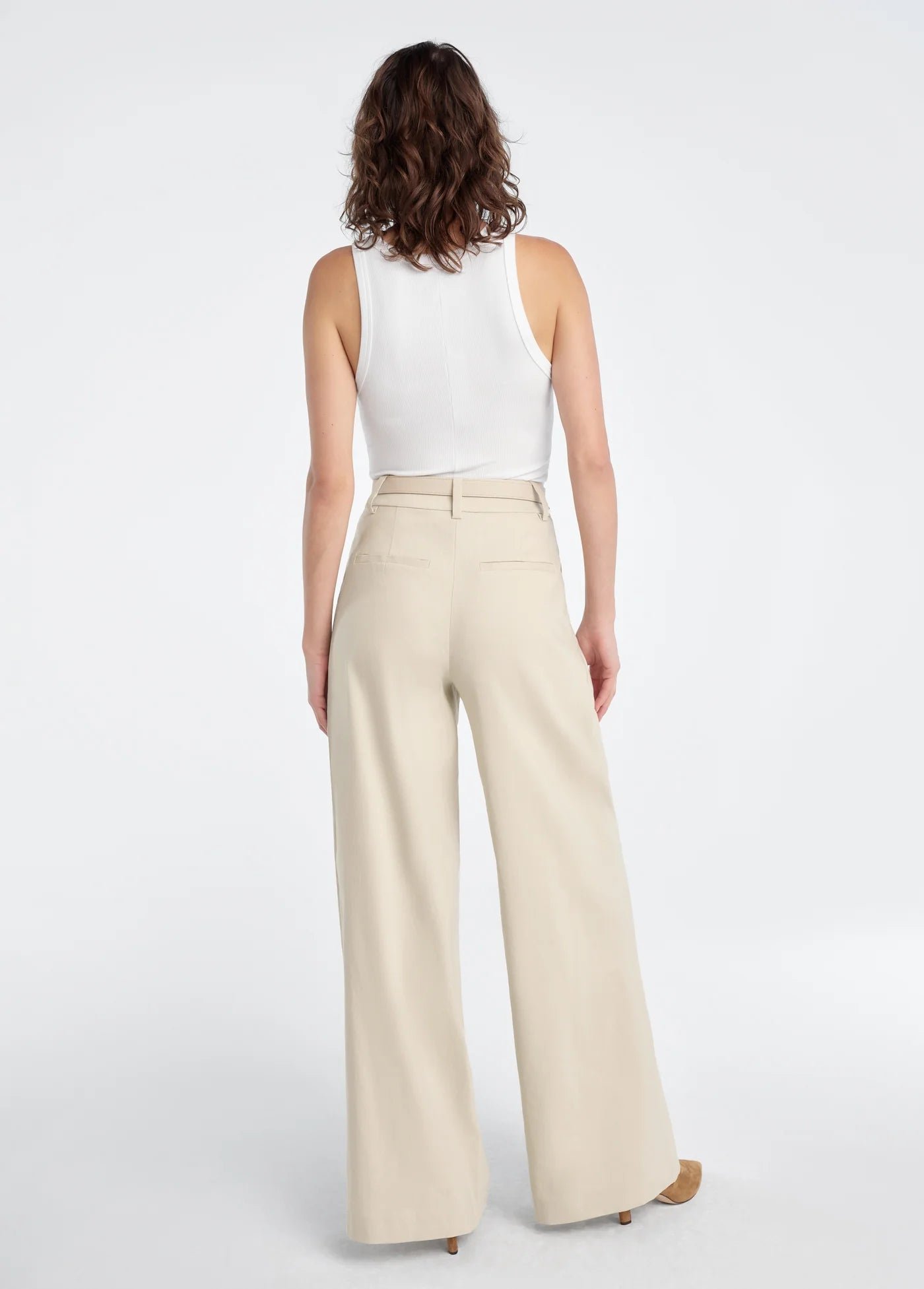 THE MIRANDA LINEN PANT - LIGHT KHAKI