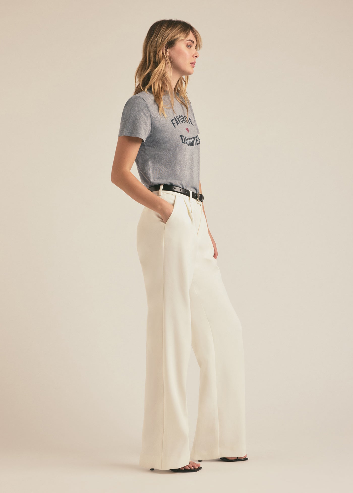 HEATHER GREY FAVORITE DAUGHTER TEE