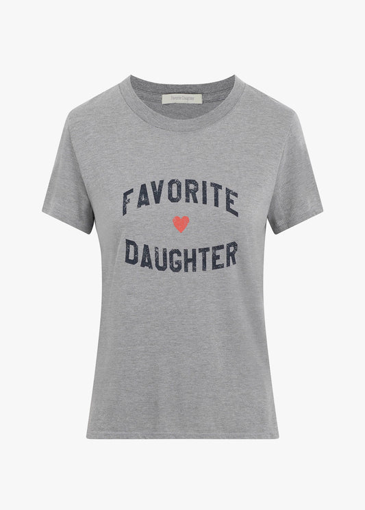 HEATHER GREY FAVORITE DAUGHTER TEE