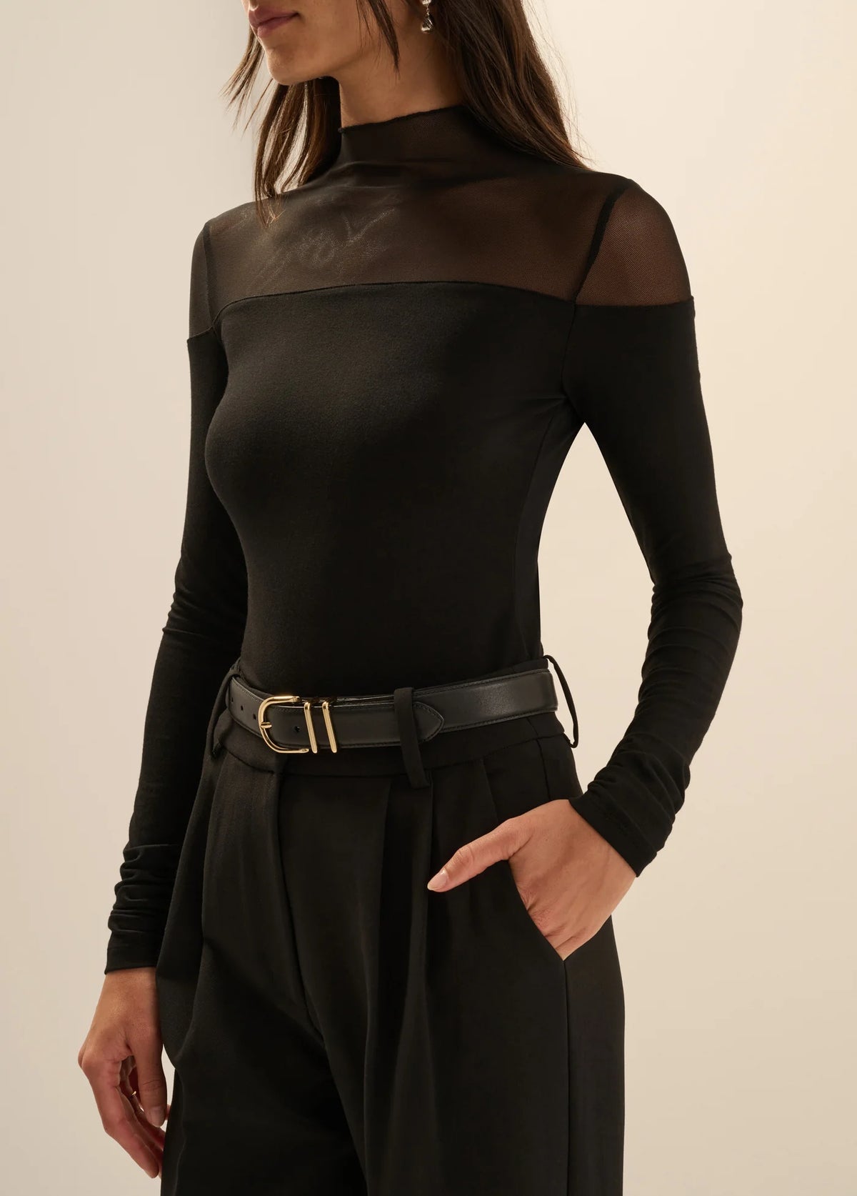 FOR THE GIRLS TOP - BLACK