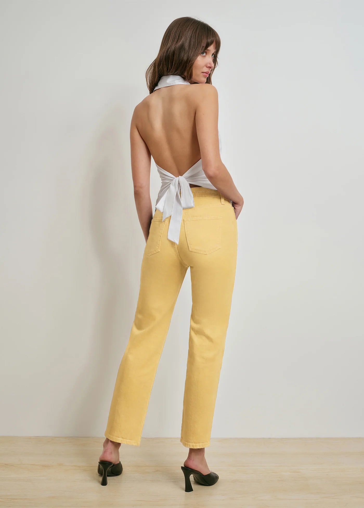 THE VALENTINA SUPER HIGH RISE STRAIGHT - GOLDEN