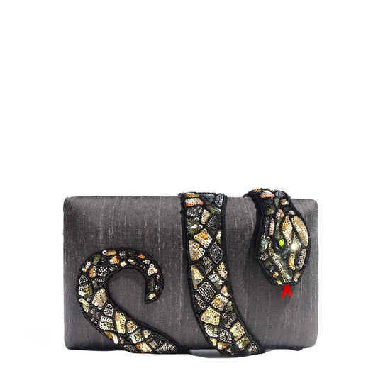 KAA CLUTCH - GRAY