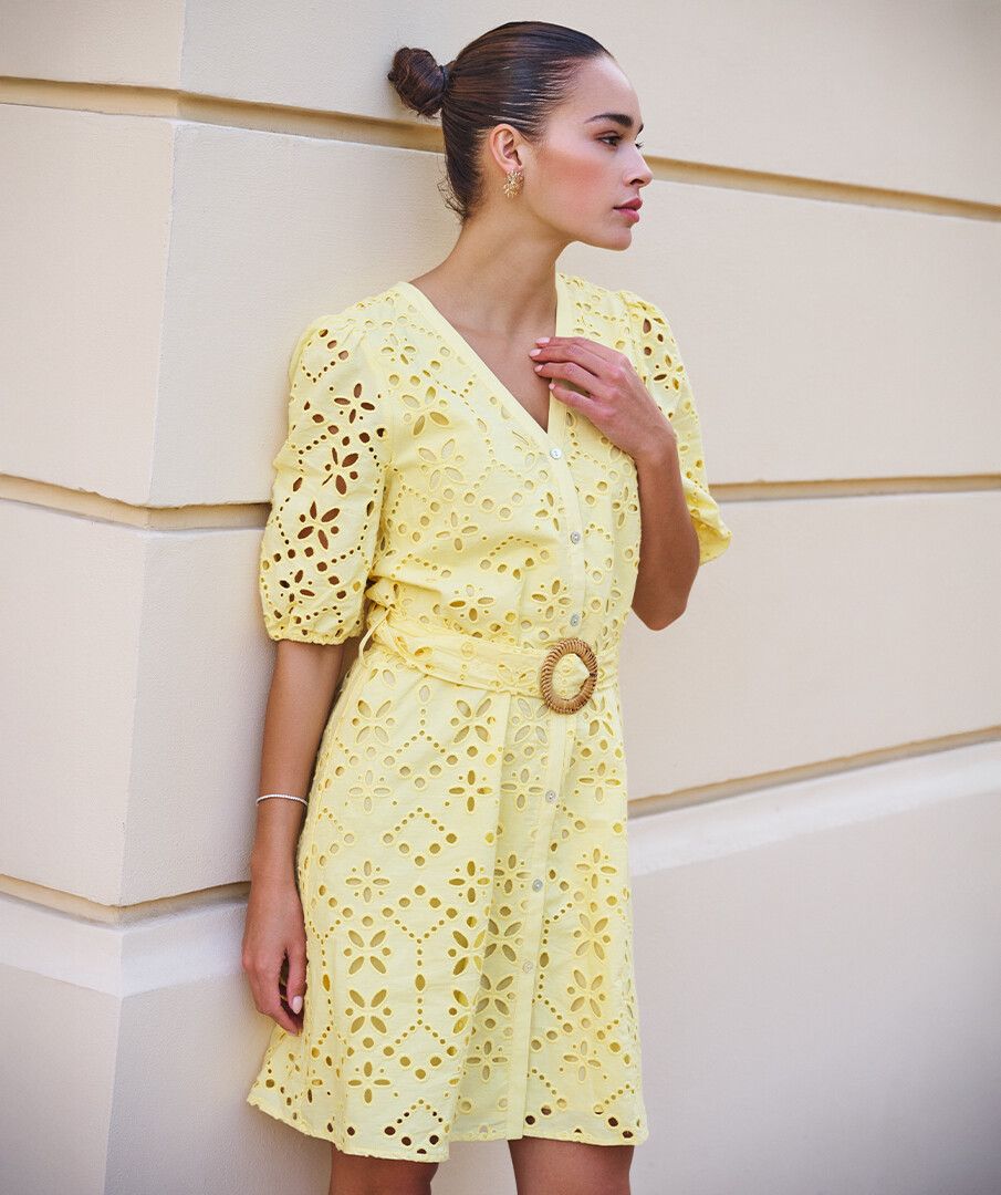 BELTED DRESS