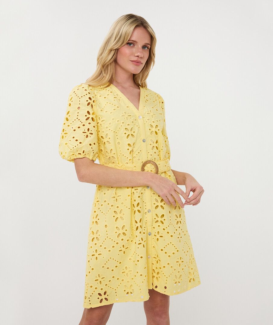 BELTED DRESS