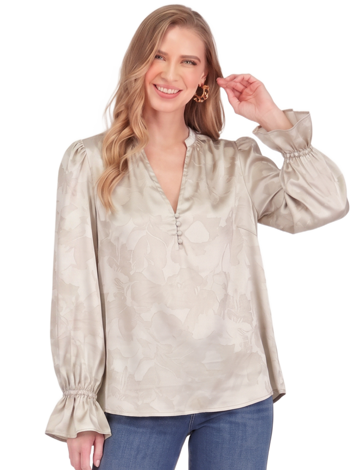 SPLIT NECK TOP