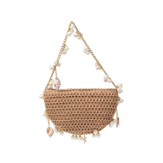 STASSI EVENING BAG - NATURAL