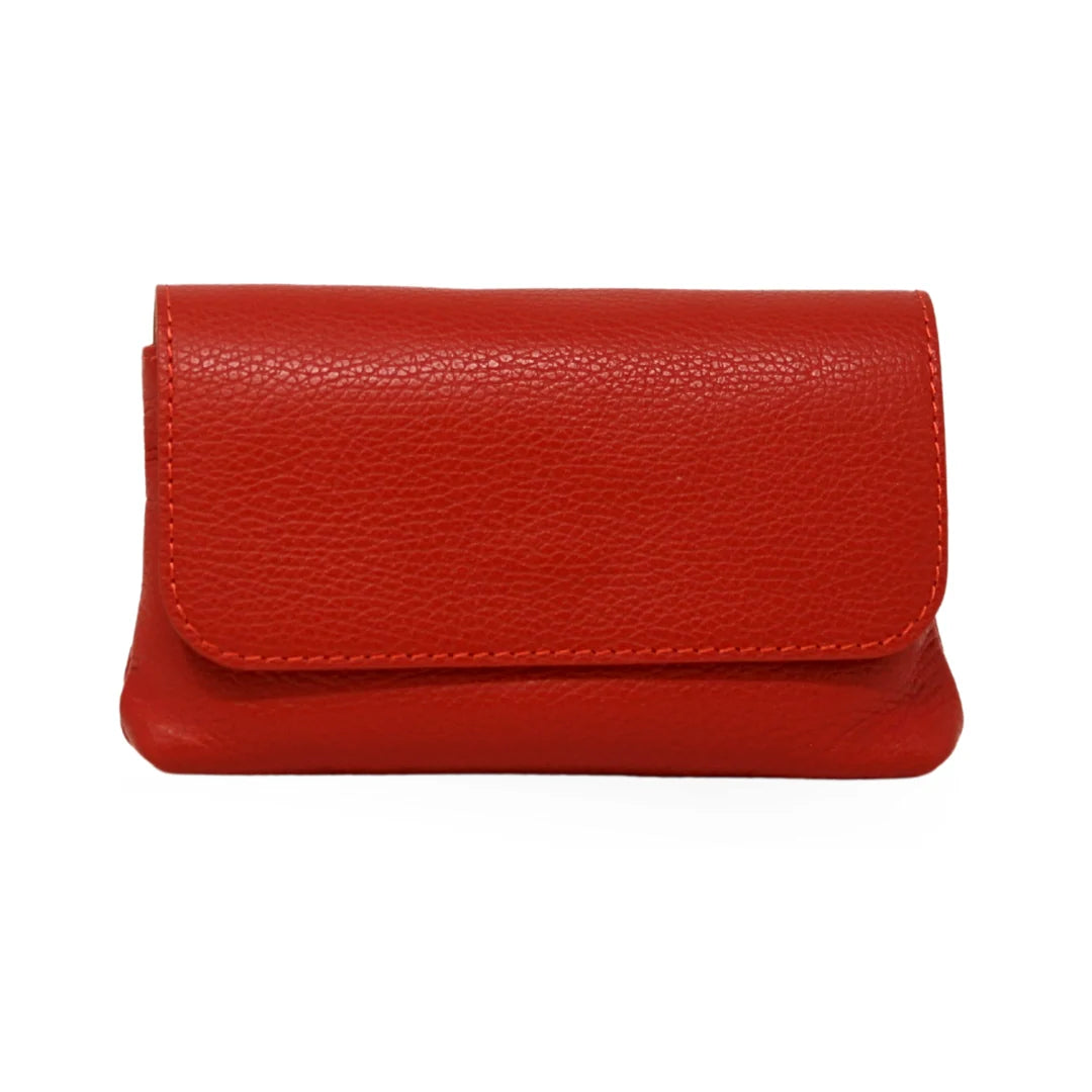 ITALIAN LEATHER CROSSBODY CLUTCH