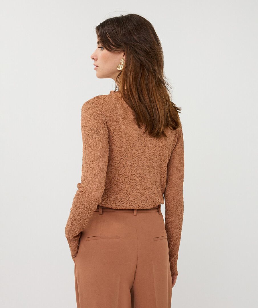 LACE LONG SLEEVE TOP