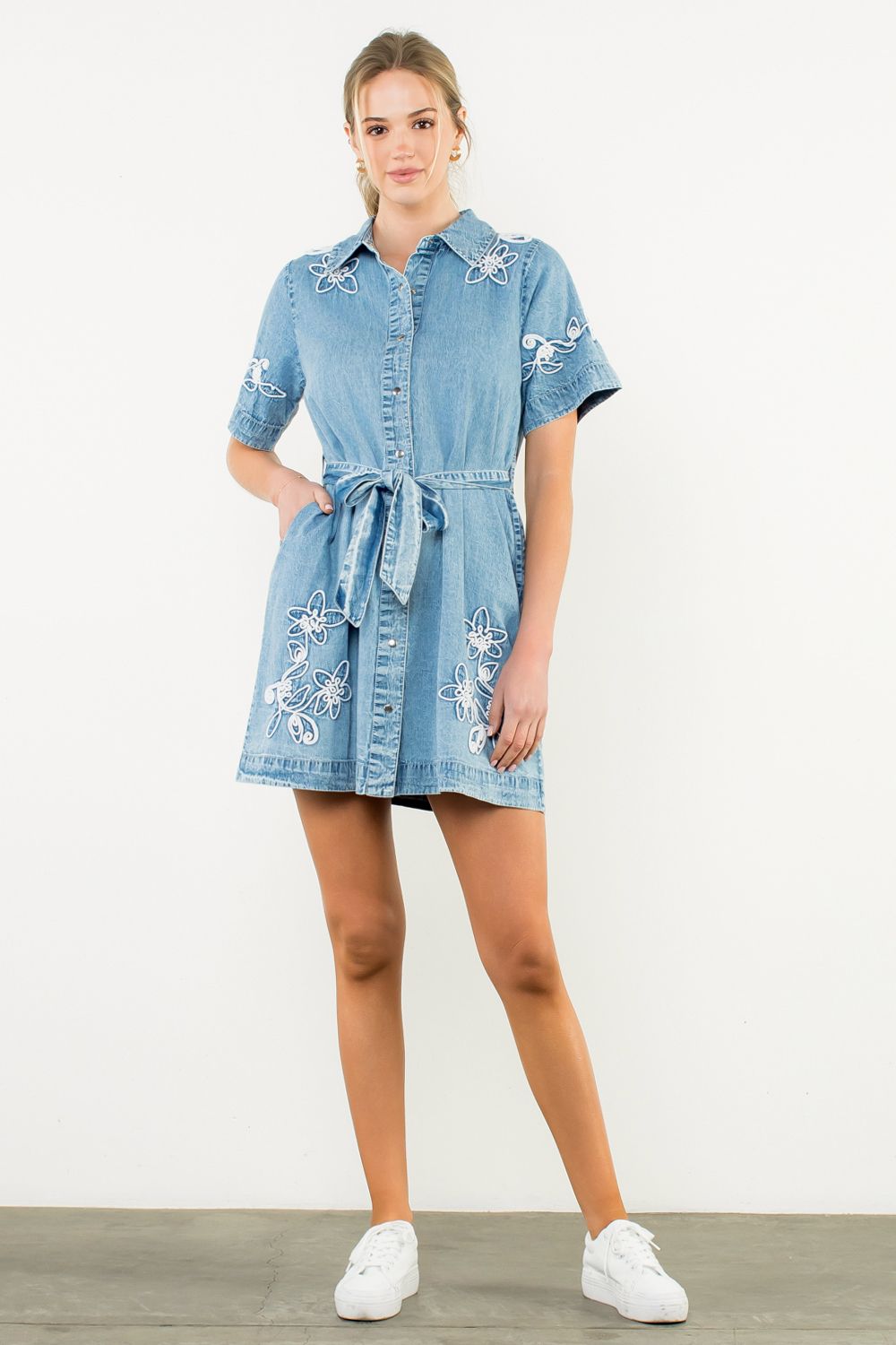 TIE WAIST DRESS