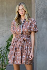 PRINT MINI DRESS