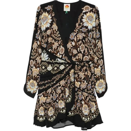 DANIELA BLACK MINI LONG SLEEVE DRESS