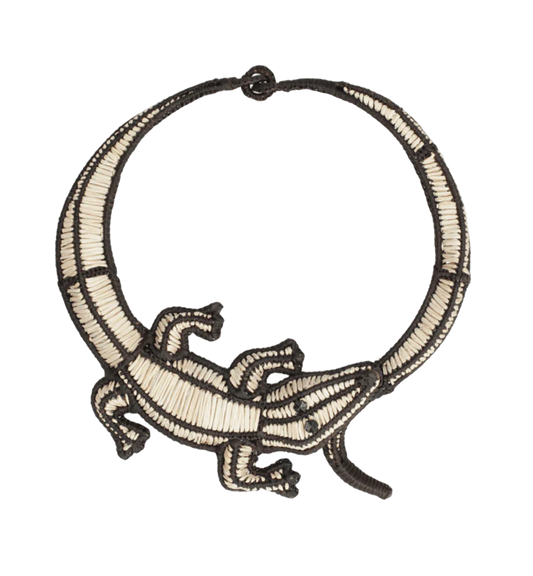 CROC’S HUG NECKLACE-BLACK