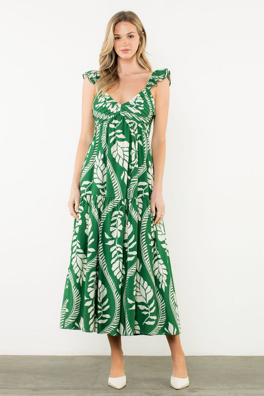 LEAF MAXI DRESS